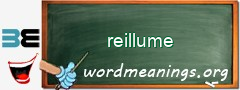 WordMeaning blackboard for reillume